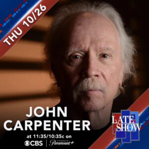 John Carpenter Instagram - Tune in tomorrow!

#colbert