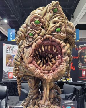 John Carpenter Instagram - If you are at SDCC this year, be sure to stop by booth 1935 and visit Meatball from the film In The Mouth Of Madness (1994). Meatball was designed by KNB EFX under the direction of the great @gnicotero. 

#sdcc 
#inthemouthofmadness 
#suttercane 
#horror
