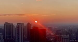 John Cusack Instagram - Sun down in riot city
