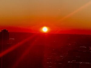 John Cusack Instagram - Sundown in Chicago
