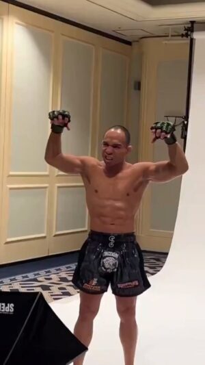 John Dodson Instagram - I’m trying so hard to be scary 😂 #rizin45 #mma #newyearseve