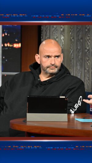John Fetterman Instagram - “If you are suffering from depression, please get help. Please get help because it works,” says Senator @JohnFetterman who’s become a huge proponent of professional mental health support following his own personal experience.

#Colbert