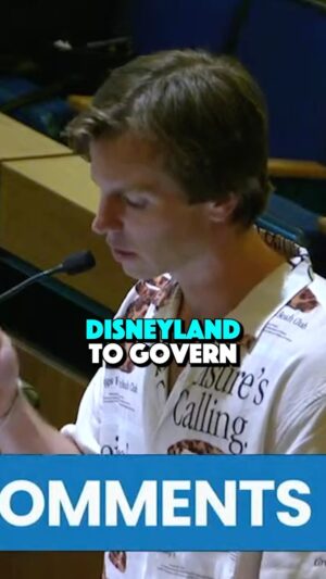 John Parr Instagram - Disneyland is trying to expand in Anaheim and people are fighting about it. I had to stand with my community. #disney