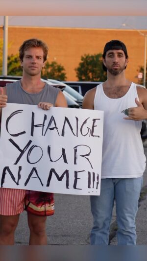 John Parr Instagram - Machine Gun Kelly has officially changed his name to Machine. Do you guys think our sign worked?
Full video on youtube directed by @reggiechillball 
#machinegunkelly #mgk #chadandjt