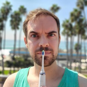 John Patrick "Jack" Douglass Instagram - Whether at home or while traveling, I always use my Shyn toothbrush. Get 20% off when you go to the link in my bio and use code YIAY! #ad