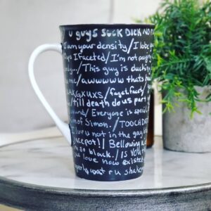 John Patrick "Jack" Douglass Instagram - One of my prized possessions is this mug a viewer gifted me at Playlist/Vidcon years ago (2012?), covered in YGS quotes