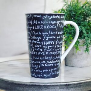John Patrick "Jack" Douglass Instagram - One of my prized possessions is this mug a viewer gifted me at Playlist/Vidcon years ago (2012?), covered in YGS quotes