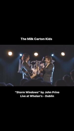 John Prine Instagram - @themilkcartonkids ’ beautiful rendition of John Prine’s “Storm Windows”, live at Whelan’s in Dublin.

#JohnPrine