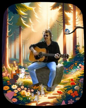 John Prine Instagram - “Angel from Montgomery” with a special audience 🌿🐿️ added by @andrewknives 

#JohnPrine