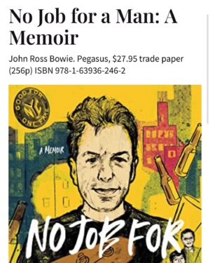 John Ross Bowie Instagram - This terrific @publisherswkly review was a highlight of my year. Thanks to @smotown and @eflakeagogo and @pegasus_books and everyone who helped make this book a reality. It will be out in the UK in the new year. If you liked it, post about it - my thirsty ass will very likely repost! #happynewyear