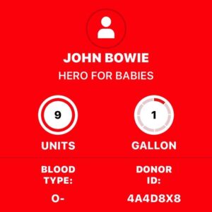 John Ross Bowie Instagram - Proud to be part of the JOSH MALINA IS NICE team donating blood to the American Red Cross. it’s never been easier to donate blood… There’s an app that has all the information and they even tell you where your blood goes (you’re welcome, Lancaster). I do a power red donation, which allows you to donate two units in one sitting safely. It takes longer, but I bring a book. Scroll through to discover the designation that the American Red Cross has assigned me. I insist on being addressed as such going forward. #Oneg #universaldonor