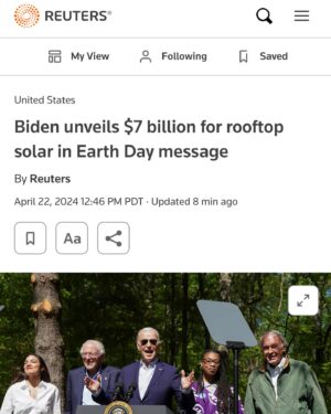 John Ross Bowie Instagram - This is objectively good news.  I’m not watching too much media today, but does anyone know how Trump spent Monday? #climatechange #biden #progress