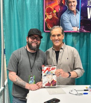John Wesley Shipp Instagram - And WE’RE OFF❗️🥳 @galaxyconoklahomacity Day 1 - Day 2 starts TODAY🙏🏼♥️ @terryfarrell63 🌹 #barrybostwick #nicoledeboer #mikebroder