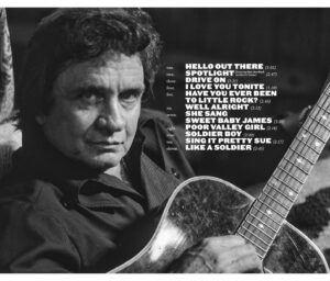 Johnny Cash Instagram - Johnny Cash’s new album ‘Songwriter’ highlights the heart of his storytelling across all 11 tracks solely written by Cash and recorded by him in 1993. Listen to the album now at the link in bio 🖤