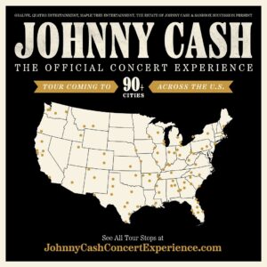 Johnny Cash Instagram - Starting October 14, JOHNNY CASH – THE OFFICIAL CONCERT EXPERIENCE will bring songs and stories to the stage like never before. Audiences will enjoy iconic performances of Cash from episodes of The Johnny Cash TV Show projected onto a large screen, with a live band and singers on stage accompanying him in perfect sync. The music never stops in this concert event!
 
Visit JohnnyCashConcertExperience.com for ticket information.