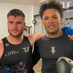 Johnny Fisher Instagram - Training with the best on the road to the top 😮‍💨🥊

#FisherBabic | 06.07.24 | @matchroomboxing