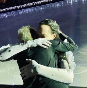 Johnny Weir Instagram - 3.April.2023 This past weekend I performed publicly for the last time in America. It is difficult to sum up a lifetime of work coming to a close in just a few emotions or words but gratitude is certainly among them. I am thankful this sport found me, I am proud of what I was able to achieve and I am so very thankful for the people who went along on this journey with me. At the end of my performance Saturday, I had this special moment in the spotlights with my VIP, my Mama, with my Papa, brother, nephew, grandmother, dearest Aunt, first coach  and some of my closest friends nearby & I am just so thankful to the people who raised me, taught me and empowered me to be everything I was supposed to be. Thank you to everyone who came to Wilmington, braving the tornado warning and felled trees to share in such a special night of my life. 
#figureskating #family #gratitude