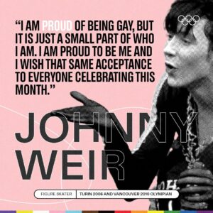 Johnny Weir Instagram - 🌈 "I am proud to be me."⁠
⁠
This #PrideMonth we give platform to Olympians around the world to share what are they most proud of. 

Two-time Olympian Johnny Weir's story is like no other.