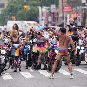 Jojo Guadz Instagram - Shoutout to the ladies of @sirens_mc_nyc for really making me feel like I’m at home for @nycpride 🙌 this was my second year marching with them and definitely not my last! I love y’all so much! Thank you ladies for always treating me like family! 🏳️‍🌈❤️