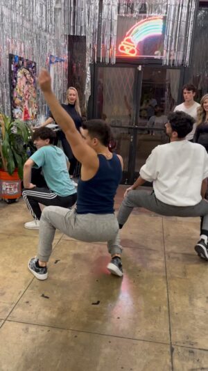 Jojo Guadz Instagram - Okay but low key we ateeee! Come throughhh twerk team! 
@isaiahcyn @frankie.c14_ 
Twerk class every Thursday at 7pm in Hollywood!!
Song: “Born By the River” by @sexyyred314 and @sukihanagoat
