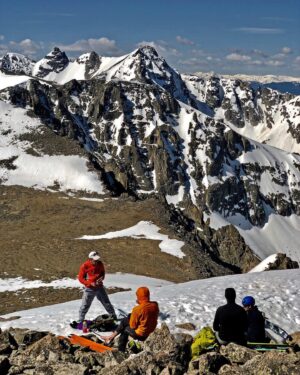 Jon Krakauer Instagram - The deep snowpack in Colorado this summer means that many roads into the high country are still inaccessible to cars, but that’s not a problem if you’re willing to get creative.

Photo 1: @Charley.Mace enjoying the absence of traffic this morning.

Photo 2: Charley and Bill Briggs skinning towards our objective—the lovely peak above their heads.

Photo 3: Objective reached, 12,933 feet above sea level in the Indian Peaks Wilderness.

Photo 4: Dropping in. (Photo by Charley)