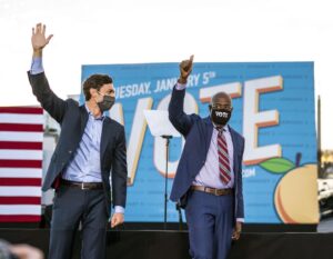 Jon Ossoff Instagram - A year ago today Georgia made history. Thanks to all who made it possible!

Photo by Doug Mills/NYT