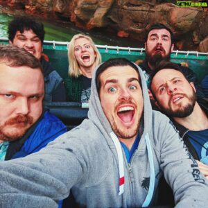 Jon Risinger Instagram - In 2013 I dropped everything about my life of 28 years to move halfway across the country to take a job with Rooster Teeth Productions designing merchandise. I made shirts. And damn good ones, too. This change was all part of an attempt to restart my life anew and to embed myself into something I was passionate about. I thought Rooster Teeth was a special place and I wanted to be a part of it. And after over a decade of my life dedicated and devoted to this job, I can honestly tell you on this last day of its operation, that Rooster Teeth was in fact not a special company. The office was the same as hundreds of other offices across our country. The production equipment, computers and corporate infrastructure were identical to countless other entertainment businesses. And just like so many other places of work, it had its ups and downs ranging from momentous victories to soul crushing defeats.
But I know something else to be true. What was special were the people I met and grew close to while working there that have filled what essentially is now my entire 30's with memories and support I never thought I deserved or needed. People that helped me through an ugly and difficult divorce. Friends that held my hand and watched my back when I came out of the closet. Who stood by me with patience and care while I wrestled with a diagnosis of depression and severe anxiety (go to therapy, get medicated, y'all.) Beautiful souls that have filled the last quarter of my life with memories I will treasure and look back on fondly when I am in my retirement home, mostly blind and deaf but still playing Pokémon somehow. 
I've come to terms with this impending change and I'm ready to say goodbye to Rooster Teeth. Nothing lasts forever and change is a powerful and necessary force. I learned that from Jean Grey. I'm excited about what's ahead. The great and powerful "NEXT!" And I'm content with knowing I am lucky to have been gifted time and shared love with the best people this world has to offer. Be good, be kind, be brave. Thank you.