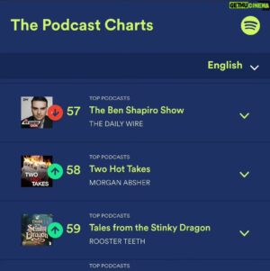 Jon Risinger Instagram - I would absolutely love to overtake little Ben's podcast on the Spotify charts. Can we do that please?
