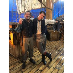 Jonah Hauer-King Instagram - BTS part II 👑

1. unchartered waters
2. sailor legend @craigrstein 
3. cooling down 
4. sardinia 
5. mum @missdumezweni 
6. a pal
7. costume extraordinaire @perrygoyen_costumeguy 
8. vanessa and eric
9. rob notes
10. wrap day