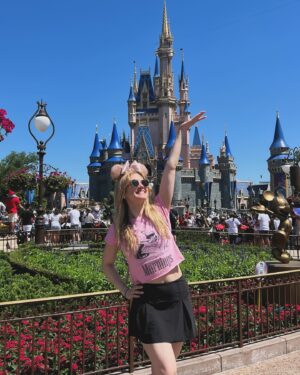 Jonalyn Saxer Instagram - Never stop chasing joy. Anything we do in this world is to find joy or make joy more possible. And I will always be grateful to Disney for being an automatic joy machine whenever I need it. ❤️ 
And thanks to @travelistaash @amhalpin for helping make this trip the best it could possibly be. Seriously, contact her for all your Disney wants and needs. #disney
