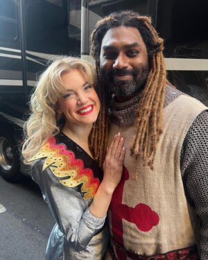 Jonalyn Saxer Instagram - There are a lot of great things about doing the parade, but to me, the best part is getting to cheer on friends in other casts. We get to giggle and take pics in our mismatched costumes. There’s no stress around the event, just joy and fun. And one of the many reasons I love Broadway. Love this community so damn much.