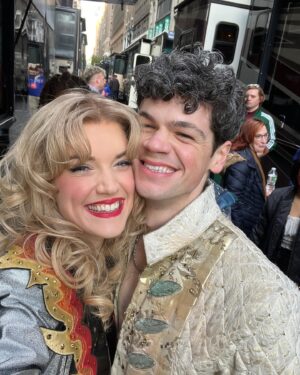 Jonalyn Saxer Instagram - There are a lot of great things about doing the parade, but to me, the best part is getting to cheer on friends in other casts. We get to giggle and take pics in our mismatched costumes. There’s no stress around the event, just joy and fun. And one of the many reasons I love Broadway. Love this community so damn much.