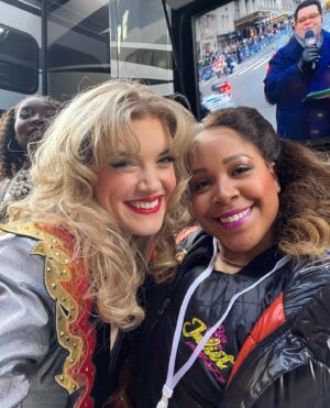 Jonalyn Saxer Instagram - There are a lot of great things about doing the parade, but to me, the best part is getting to cheer on friends in other casts. We get to giggle and take pics in our mismatched costumes. There’s no stress around the event, just joy and fun. And one of the many reasons I love Broadway. Love this community so damn much.
