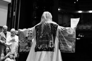 Jonalyn Saxer Instagram - Had the immense pleasure passing on the @actorsequity legacy robe to @jacobkeithwatson last week. It was truly an honor, and it still makes me woozy thinking of the fact that I got to pass on such a historical honor to a member of the broadway revival of Merrily. Full out MT history and though I tried my darnedest to be calm during the moment, I was freaking out internally. The legacy robe continues to be a dream come true. 
Photos 📸 by the always incredible @andyhenderson 
@merrilyonbway
