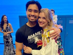 Jonalyn Saxer Instagram - All I can think to say is “wow.” On Tuesday one of my dreams came true. 
The moment I learned what the legacy robe was (many years ago), it was something I dreamed about getting. It is such a huge honor, and I feel so blessed to be a part of this incredible community. 
And this cast. Wow, do they know how to make you feel special. I’m so thrilled to be a part of this family. And all of our creatives who also showed up to celebrate this huge honor, and who lift us all up every single day. I can’t even begin to express my gratitude. 
So I’ll just be over here, still bursting into tears everytime I relive this moment. 
The legacy robe celebrates the ensemble. And if you know me, you know how much pride I have in being in the ensemble and telling the story. With this robe I carry the memories, people, experiences, and lessons learned of all my past shows that got me to this point. To each choreographer, director, and MD that gave me a chance. Each casting office that year after year has had me back, thank you. 
I just f*****g LOVE BROADWAY!