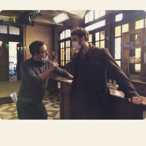 Jonas Bloquet Instagram - #germinal #jour11 @david_hourregue directing vs me listening