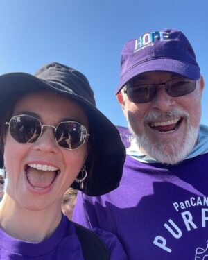 Jonathan Frakes Instagram - New Trek family @onejessa #pancanpurplestride