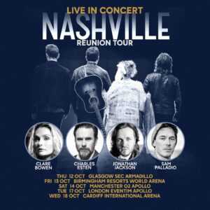 Jonathan Jackson Instagram - This has been in the works for a while and I’m thrilled to announce that the NASHVILLE cast and I are reuniting for a special UK tour this October! I’m excited about this! 

Presale starts Tuesday. 

#Nashies #Nashville #NashvilleReunionTour #UKTour #ClareBowen #CharlesEsten #JonathanJackson #SamPalladio