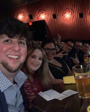 Jonathan Jafari Instagram - Had a great time at the premiere of #theartofselfdefense starring Jessie Eisenberg over at the Alamo Drafthouse. I’m now convinced all movie theatres should serve food and drinks 😭