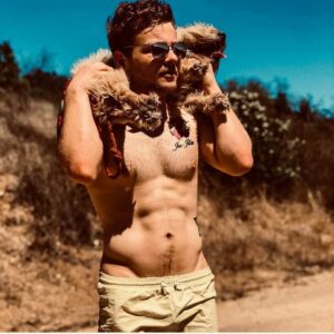 Jonathan Lipnicki Instagram - #TBT When this kid @dennylipnicki used to give up on hikes. one time we got passed up by a three legged dog. I later found out that if I hiked with a group of friends, Denny wouldn't give up, because he wanted to impress everybody. Now he's nearly 15 and blind so we don't do hikes, but the joy he has in this picture will always live in my head.