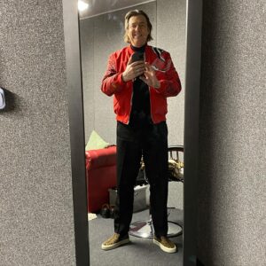 Jonathan Ross Instagram - Masked Dancer coming soon. Jacket is Kenzo.