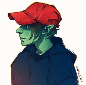 Jonathan Whitesell Instagram - I really think the green skin brings out my ears 💚 #caos

✍: @rufus_art9
