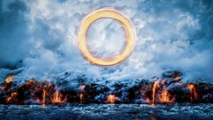 Jonathan Whitesell Instagram - Fusion 🌋⁣
⁣
This piece was the second option that I created for the album package. I was sent a track to gather inspiration which I then ended up playing on repeat until this manifested itself. Followed my deeper impulses and I'm pleased with the outcome.