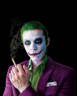 Jonathan Whitesell Instagram - The Joker 🃏

"Madness is the emergency exit…
You can just step outside, and close the door on all those dreadful things that happened. You can lock them away… FOREVER." 🤡

Just having a little fun... Wanted to challenge myself. Digital makeup is tough hahaha 🤪