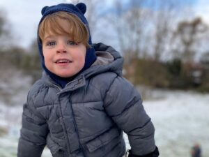 Jonnie Irwin Instagram - Snow   toboggan = fun-times!