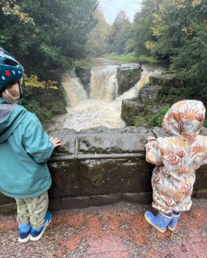 Jonnie Irwin Instagram - Apart from the constant peril of fearing one of the lads is gonna jump in or not hit the breaks in time we all got home without incident and probably as wet as if we had all gone in but Jesmond Dean is a special place to visit in any weather, home now for a lot fire to dry out. #jesmonddene #familywalk #sunday #wetweekend