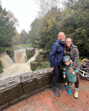 Jonnie Irwin Instagram - Apart from the constant peril of fearing one of the lads is gonna jump in or not hit the breaks in time we all got home without incident and probably as wet as if we had all gone in but Jesmond Dean is a special place to visit in any weather, home now for a lot fire to dry out. #jesmonddene #familywalk #sunday #wetweekend
