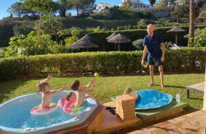 Jonnie Irwin Instagram - Back to the cold after a few days in the sun for my birthday. Big thanks for the generous hospitality given to us by @wyndhamcostadelsol . It was the ideal location for us all and the hot tub in our garden was a massive hit! I reckon we got the last bit of warm weather so feeling blessed.