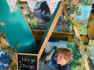 Jonnie Irwin Instagram - Got in to find my garden doom had been transformed to a jungle! Full camp was set up with tents and sensory toys and objects. Needless to say, we didn’t get to sleep til late. The boys loved it. All set up and taken away the next day. Thanks very much  @darkskysleepovers