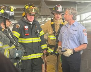 Jonny Lee Miller Instagram - Last week on International Firefighters Day, I had the honour of attending @learyfirefighters 8th annual firefighter challenge event at @fdny Academy “The Rock”. Instructors took a variety of celebrities, donors and firefighters (which I am lucky to now call myself) through a series of training evolutions and live fire drills. It was wonderful to pick the brains of amazing instructors and experience such an excellent facility, which has everything a firefighter could imagine, including its own mock up subway station and now (thanks to the Leary Foundation) a high rise simulator. @learyfirefighters does incredible work all across the country, quickly turning cash into much needed equipment to plug the holes in underfunded departments. Making sure that when you need someone in your darkest hour, they will be ready.
Thank you @denisleary @learyfirefighters @fdnyfoundation @bobby1960 and all the staff and instructors who showed us such expertise, humor and respect. ♥️